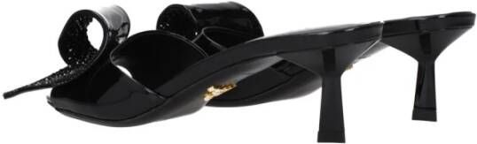 Prada Elegante Mid Heel Open Toe Sandalen
