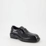Prada Gestoffeerde Lederen Loafers Black Dames - Thumbnail 2