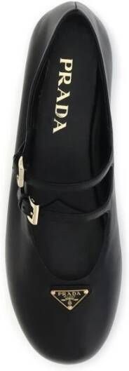 Prada Geëmailleerde Metalen Ballerina's