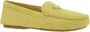 Prada Leren Logo Loafers Vrouwen Italië Yellow Dames - Thumbnail 6