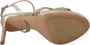 Prada Gouden Leren Enkelband Stiletto Sandalen Yellow Dames - Thumbnail 2