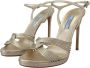 Prada Gouden Leren Enkelband Stiletto Sandalen Yellow Dames - Thumbnail 5