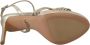 Prada Gouden Leren Enkelband Stiletto Sandalen Yellow Dames - Thumbnail 2