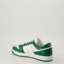 Prada Groen en wit lederen Baskets Downtown Green Heren - Thumbnail 3