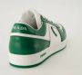 Prada Groen en wit lederen Baskets Downtown Green Heren - Thumbnail 4