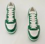 Prada Groen en wit lederen Baskets Downtown Green Heren - Thumbnail 6