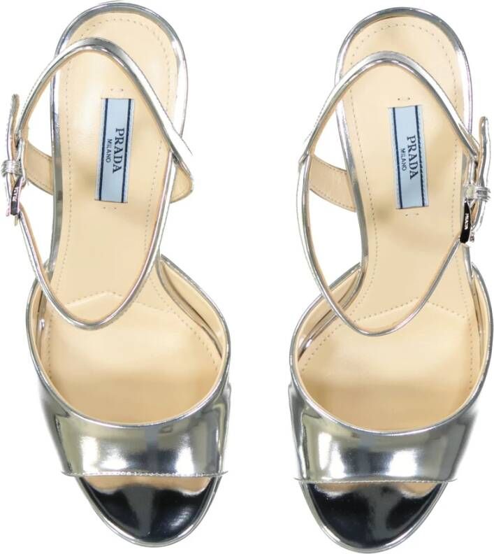 Prada High Heel Sandals Gray Dames