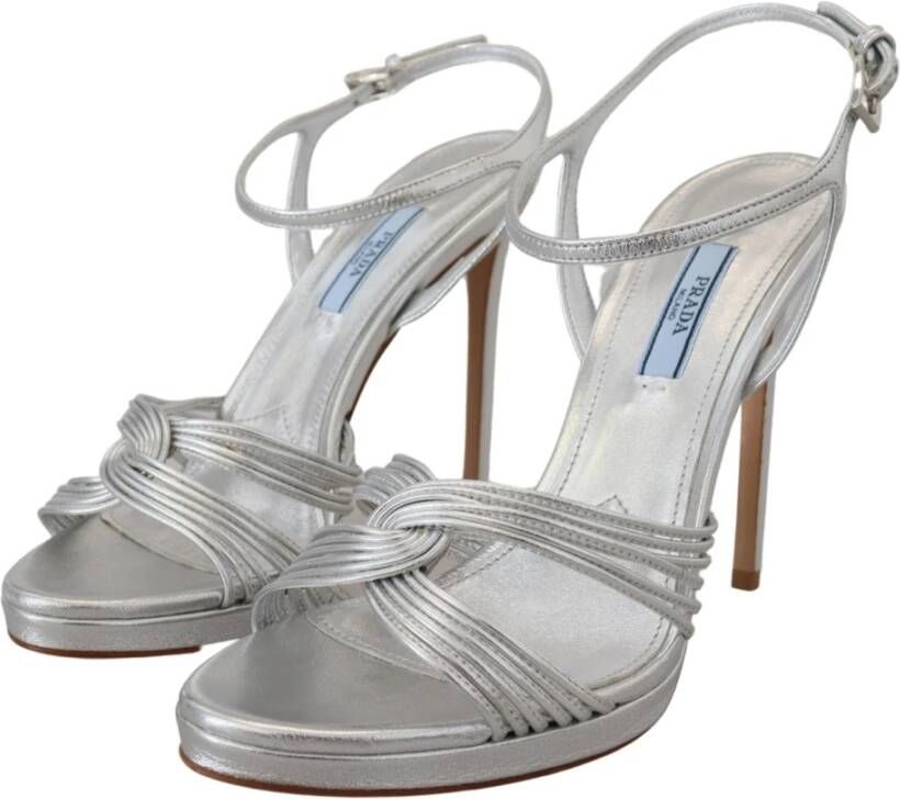 Prada High Heel Sandals Gray Dames