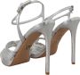 Prada Zilveren Leren Sandalen Enkelband Hakken Stiletto Gray Dames - Thumbnail 2