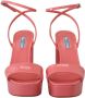 Prada Roze Patent Leren Plateau Sandalen Pink Dames - Thumbnail 6