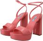 Prada Roze Patent Leren Plateau Sandalen Pink Dames - Thumbnail 7