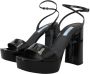 Prada Zwarte Patentleren Enkelband Hakken Black Dames - Thumbnail 5