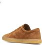 Prada Logo Plaque Suède Sneakers Platte Zool Brown Heren - Thumbnail 2