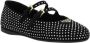 Prada Kristallen Ballerina Dubbele Band Stijl Black Dames - Thumbnail 2