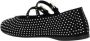 Prada Kristallen Ballerina Dubbele Band Stijl Black Dames - Thumbnail 3
