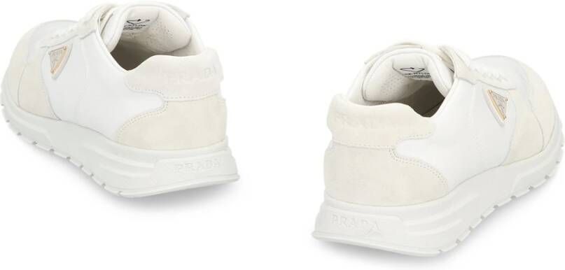 Prada Lage sneakers met suède inzetstukken