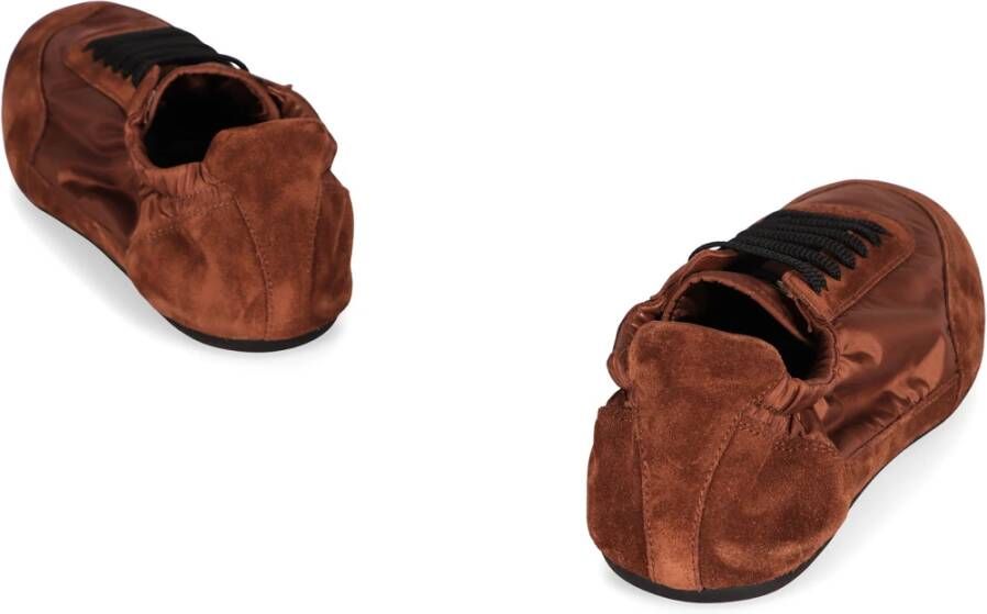 Prada Lage sneakers met suède inzetstukken