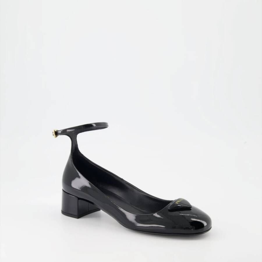 Prada Lakleren Pumps Black Dames