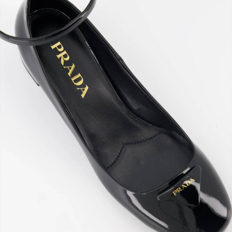 Prada Lakleren Pumps Black Dames