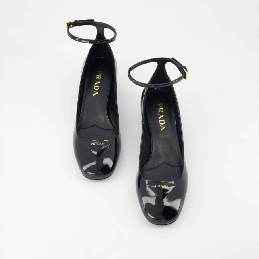 Prada Lakleren Pumps Black Dames