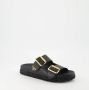 Prada Leren Slippers Black Dames - Thumbnail 2