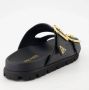 Prada Leren Slippers Black Dames - Thumbnail 4