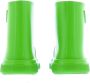 Prada Stijlvolle Logo Rubberlaarzen Groen Dames - Thumbnail 2