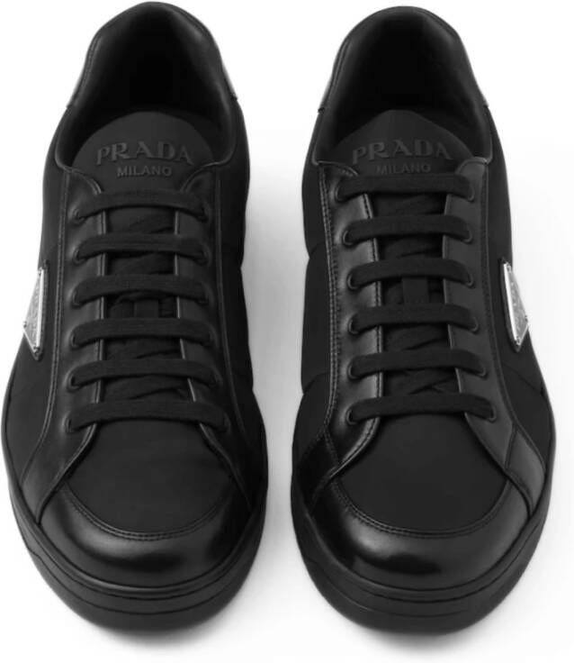 Prada Moderne Nappa Leren Re-Nylon Sneakers
