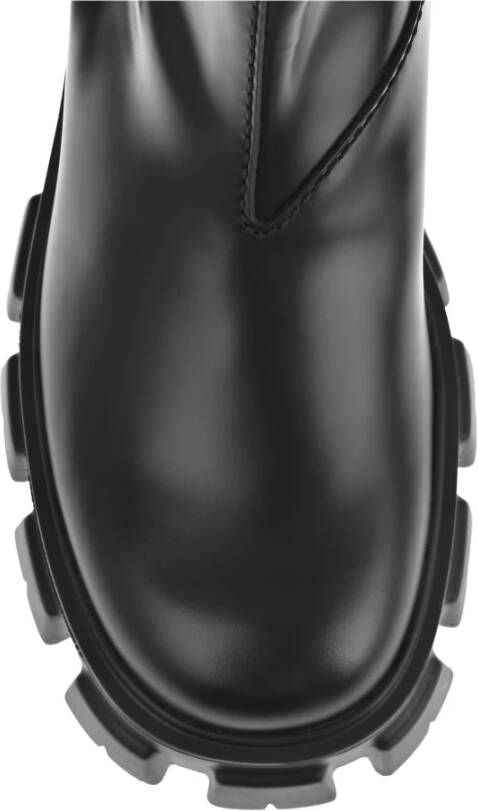 Prada Monolith Leren Enkellaarzen