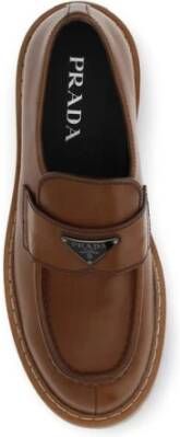 Prada Patent Leren Loafers met Stevige Zool