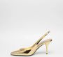 Prada Platina Leren Slingback Yellow Dames - Thumbnail 3