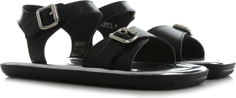 Prada Platte sandalen Zwart Dames