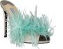 Prada Zijden en Veren Sandalen Beige Dames - Thumbnail 2
