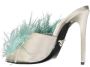 Prada Zijden en Veren Sandalen Beige Dames - Thumbnail 3