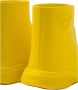Prada Stijlvolle Logo Rubberlaarzen Yellow Dames - Thumbnail 4