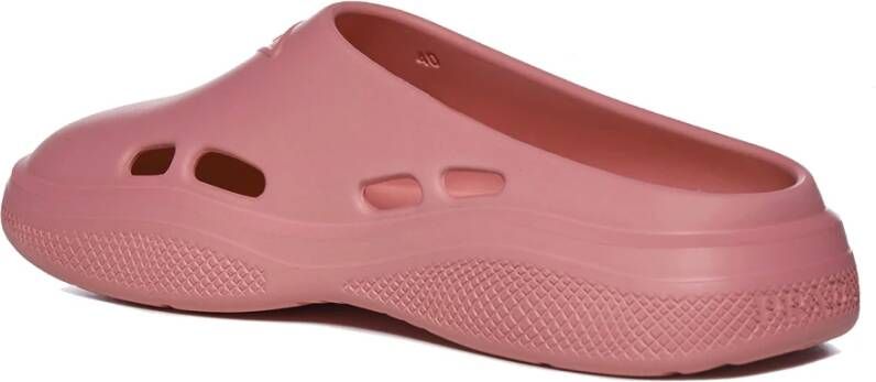 Prada Comfortabele Rubberen Muiltjes Roze Dames