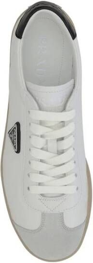 Prada Sneakers met logo en suède neus