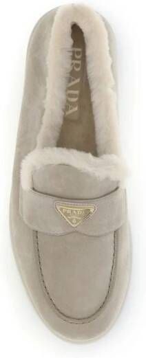 Prada Suède Loafers met Bontvoering