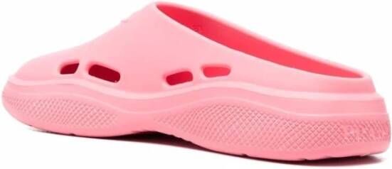 Prada Stijlvolle rubberen sandalen voor dames Roze Dames