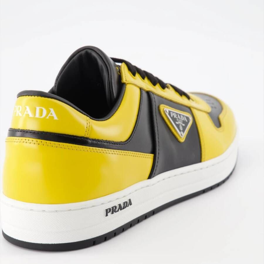 Prada Urban Leren Sneakers Yellow Heren