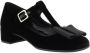 Prada Velvet Ballerina's met Blokhak Black Dames - Thumbnail 2