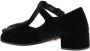 Prada Velvet Ballerina's met Blokhak Black Dames - Thumbnail 3