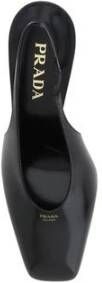 Prada Vierkante Neus Leren Pumps