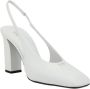Prada Vierkante Neus Leren Slingback Pumps White Dames - Thumbnail 2