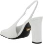 Prada Vierkante Neus Leren Slingback Pumps White Dames - Thumbnail 3