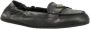 Prada Vintage-Effect Leren Loafers met Logo Plaque Brown Dames - Thumbnail 2