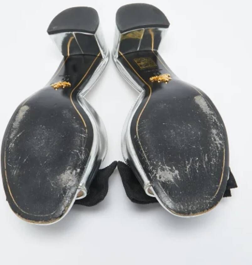 Prada Vintage Pre-owned Canvas sandals Gray Dames
