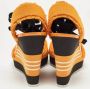 Prada Vintage Pre-owned Canvas sandals Orange Dames - Thumbnail 5