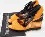 Prada Vintage Pre-owned Canvas sandals Orange Dames - Thumbnail 9