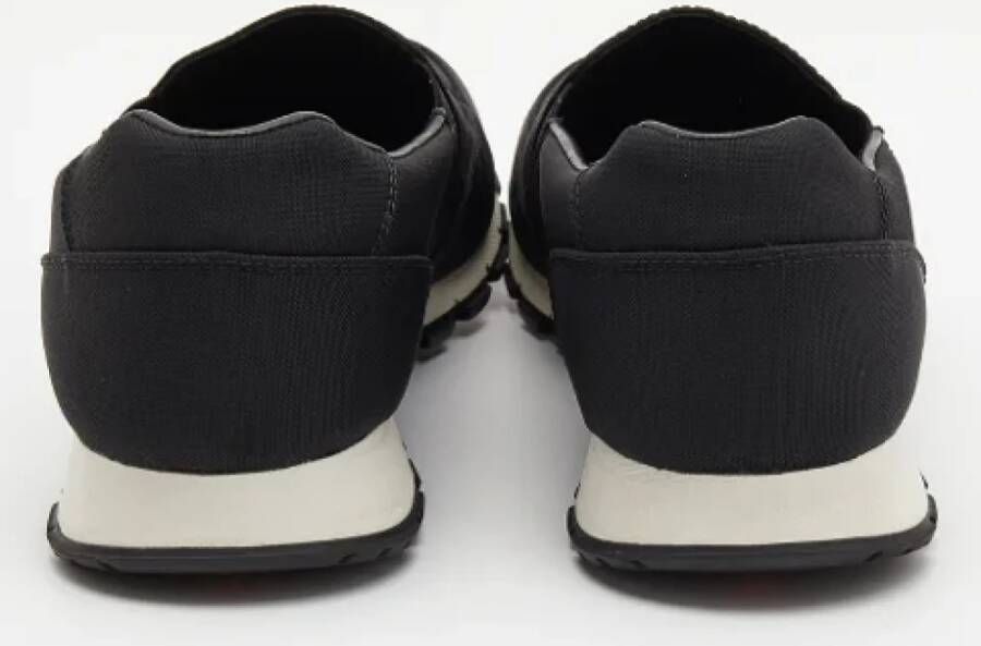 Prada Vintage Pre-owned Canvas sneakers Black Heren